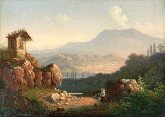 Воробьёв Максим Никифорович. Вид Сан-Вито в окрестностях Рима (Итальянский пейзаж)